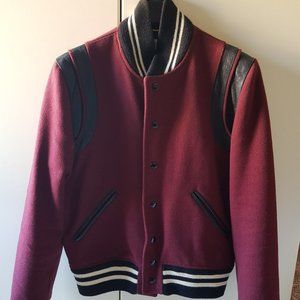 SOLD Saint Laurent YSL - Burgundy Teddy Jacket